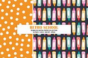 Retro School Seamless Patterns, a Pattern Graphic by Alanna Messina Design Co (Thumbnail 4 of 9)