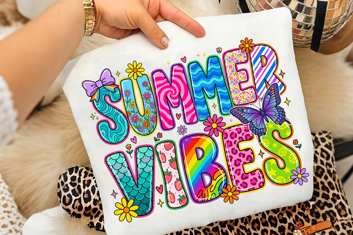 Summer Vibes Png, Retro Summer Png, an Illustration by CreationArt (Photo 3 of 5)