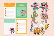 Trendy Cartoon Illustration Set, an Illustration by Helospace (Thumbnail 5 of 10)