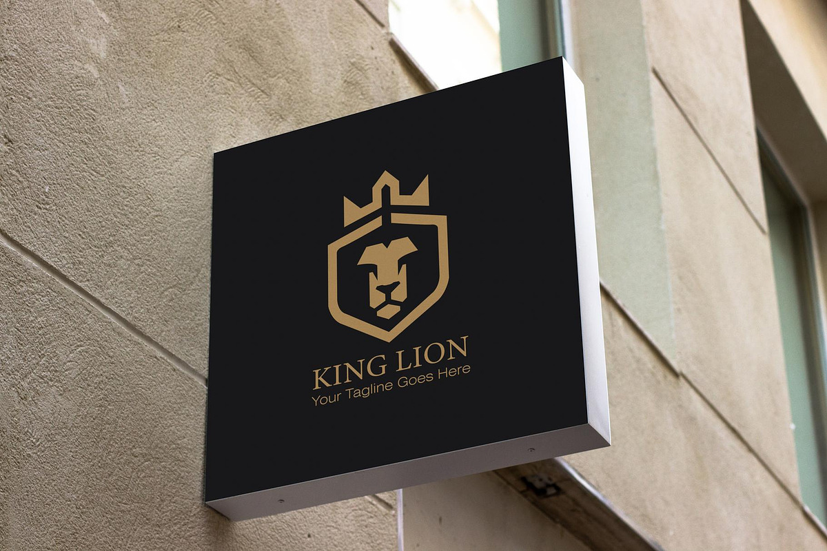Custom King Lion Logo Design, a Branding & Logo Template by YUDesignStore (Photo 3 of 8)