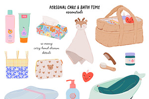 Baby Clipart: Newborn Essentials