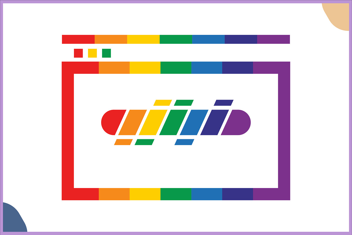 Rainbow Browser Loading Bar Vector, an Object Illustration by Gfx Expert Team (Photo 3 of 3)