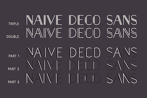 Naive Deco Sans Font Collection