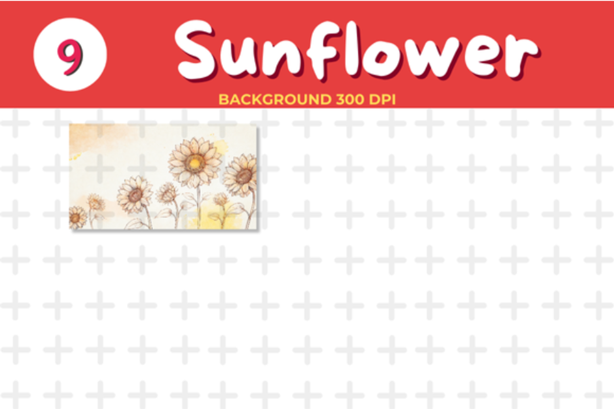 Sunflower Watercolor Background, a Background Graphic by John_Walker (Photo 4 of 4)