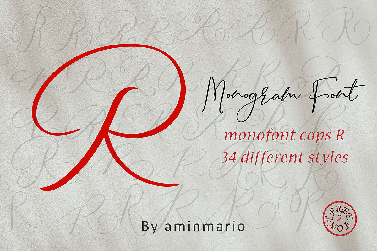MONOGRAM R | Monofont caps R