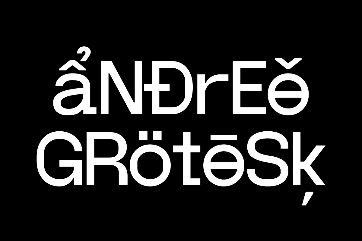 Andree Grotesk Regular, a Sans Serif Font by Nguyen Type (Photo 1 of 9)