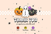 Retro Vintage Halloween Clipart Pack, an Object Graphic by Huxmay (Thumbnail 8 of 8)