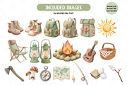 Adventure Camping Clipart Bundle, a Person Illustration by TatiMockup (Thumbnail 6 of 8)