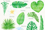 Tropical Flowers Summer Clipart, an Illustration by ekossa_art (Thumbnail 3 of 6)