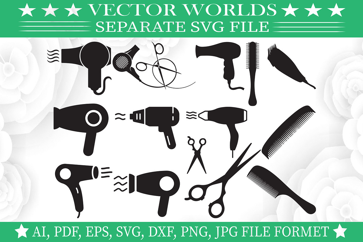 Dryer Svg, Hair, Dryers Svg, an Object Graphic by VectorWorlds (Photo 1 of 3)