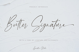 Butter Signature w/ Tons of Ligature