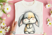 Whimsical Easter Bunny Clipart, an Illustration by Libby Wishes (Thumbnail 4 of 9)