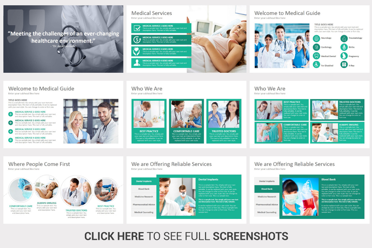 Medical PowerPoint Template, a Presentation Template by SlideSalad (Photo 6 of 9)