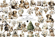 Dachshund Clipart Cozy Dog Png, an Illustration by DreamCafeArt (Thumbnail 1 of 6)