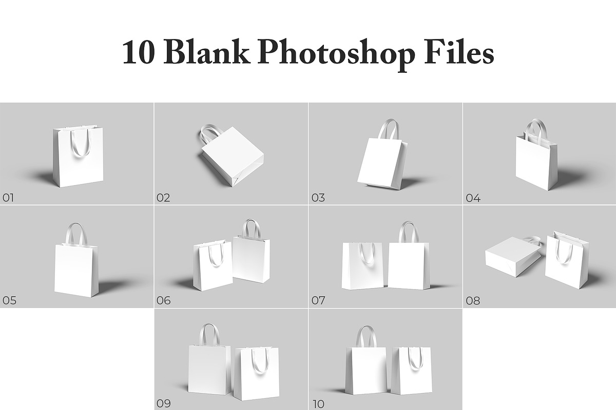 Paper Bag Mockup, a Merchandise Mockup by graphictime (Photo 12 of 12)