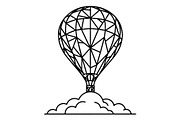 Hot Air Balloon Silhouette Bundle, an Object Illustration by Gaye Art (Thumbnail 25 of 31)