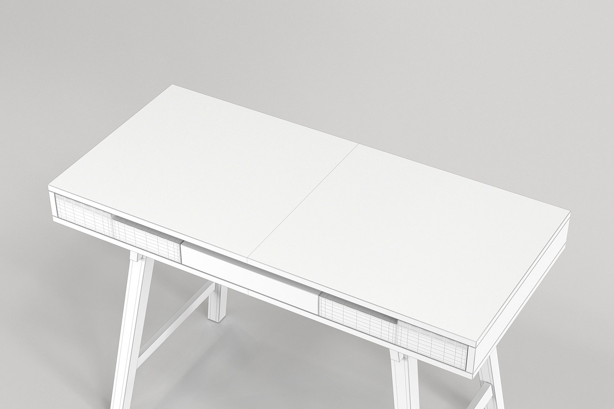 Scandinavian Desk 03, a Furniture 3D Model by maxtracing2 (Photo 5 of 11)