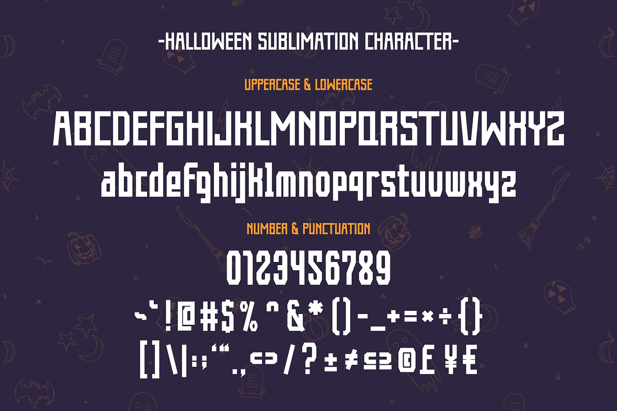 Halloween Sublimation - Vintage Font, a Sans Serif Font by Pian45 Studio (Photo 11 of 12)