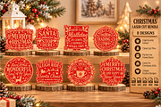 Christmas Vintage Signs Laser Cut, an Object Graphic by DreamCafeArt (Thumbnail 1 of 8)