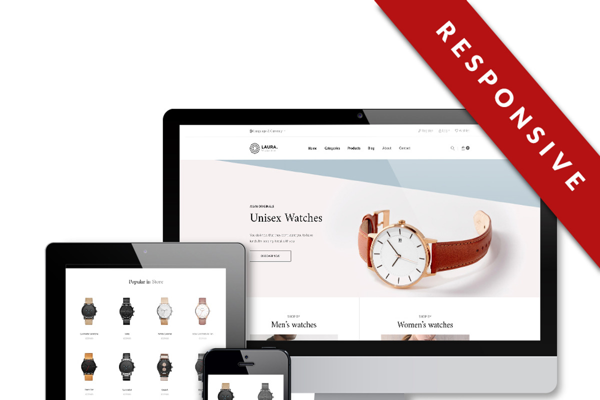 LEO LAURA – FASHION AND ACCESSORIES, a Bootstrap Template by LeoTheme (Photo 2 of 7)