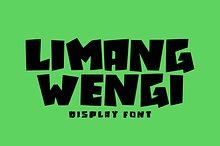 LIMANG WENGI - Display Font