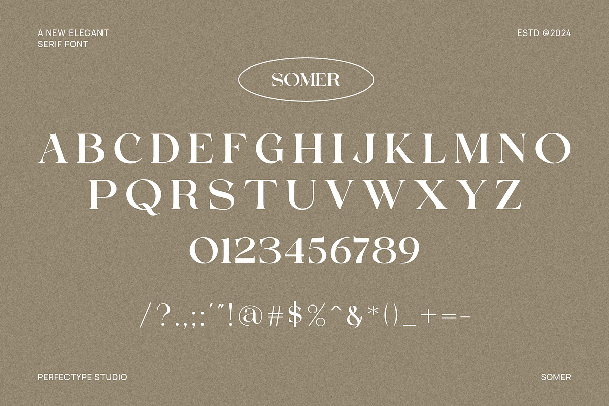 Somer Elegant Serif Font Typeface, a Serif Font by Perfectype (Photo 6 of 6)