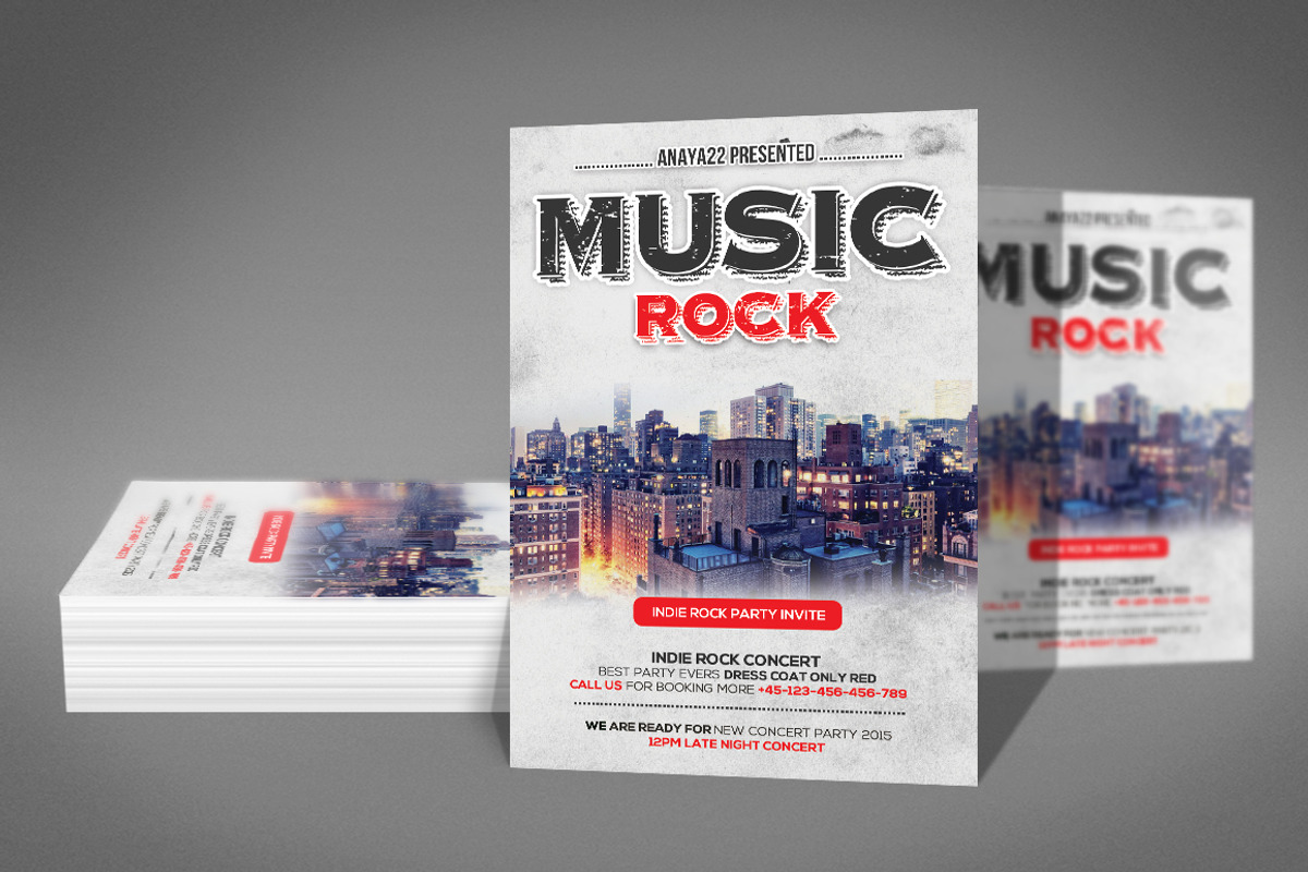 Music Concert Flyer, a Flyer Template by Graphic Templates (Photo 4 of 4)