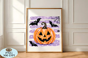 Pumpkin Striped Polka Dot Halloween, a Seasonal Illustration by Daily.Designs (Thumbnail 5 of 5)