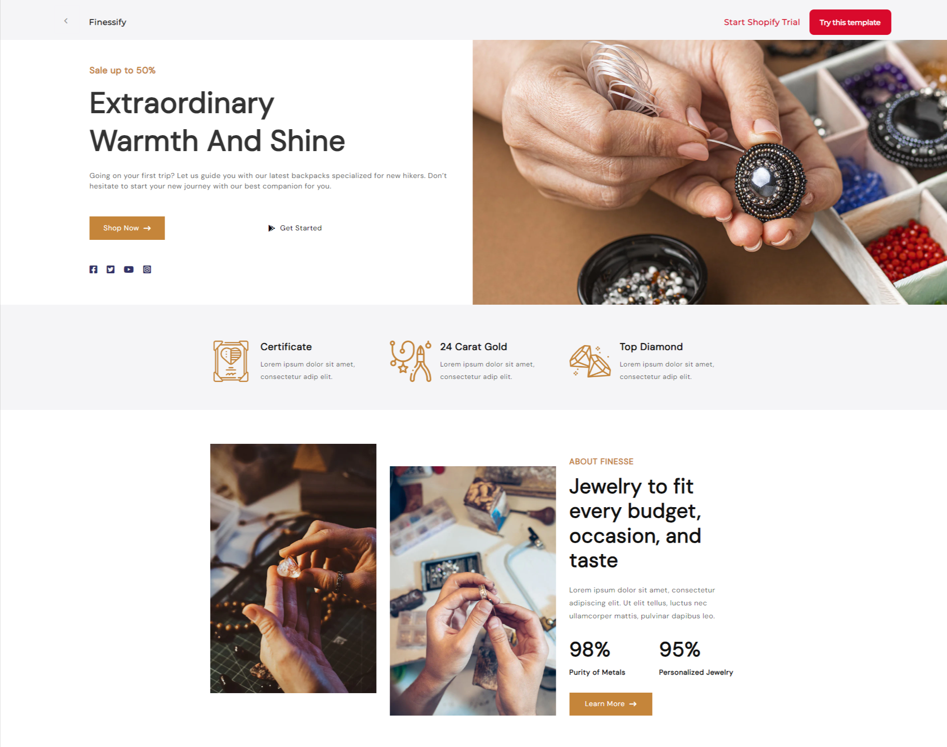 Finessify Store Shopify Template, a Shopify Template by LTheme
