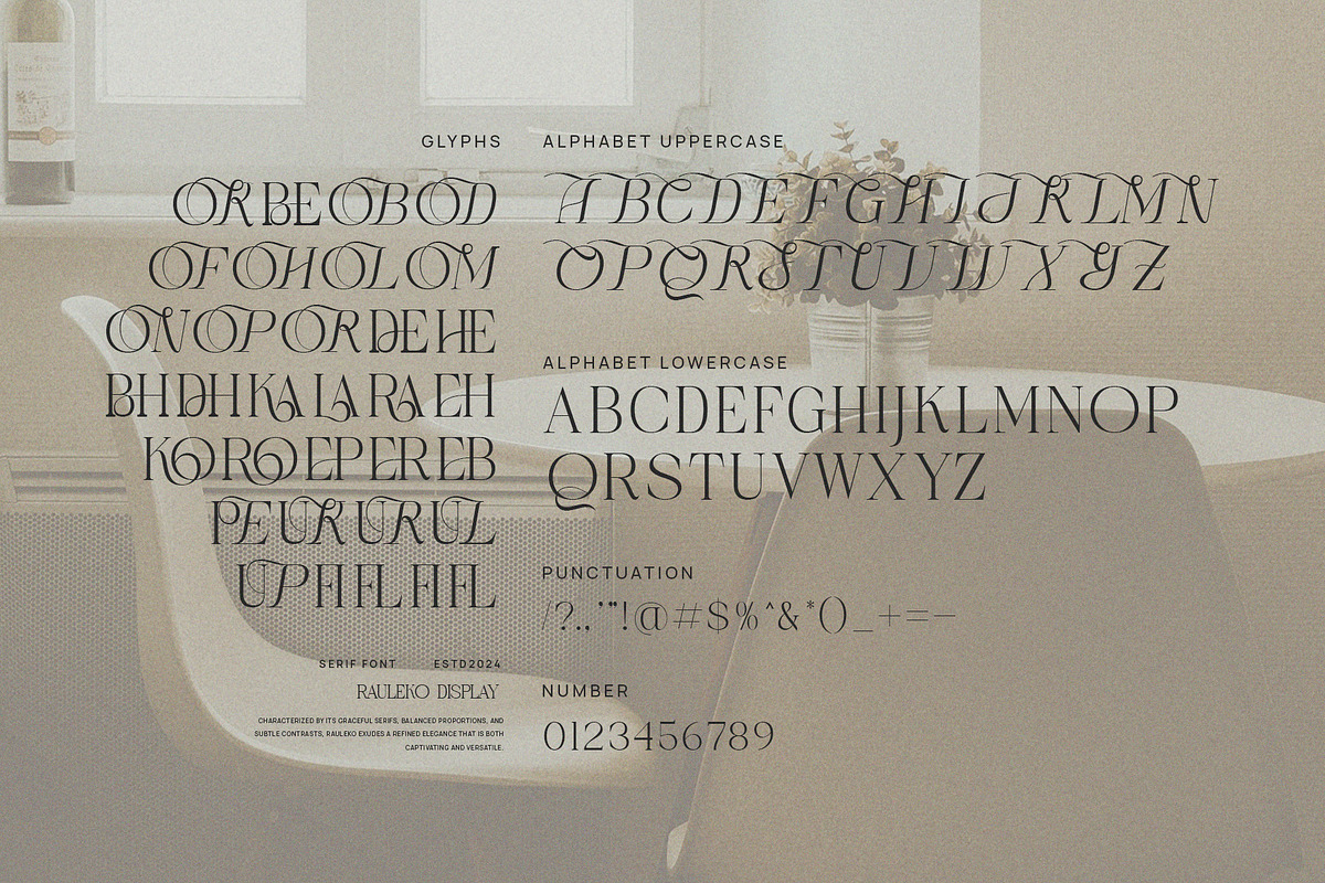 Rauleko Calligraphy Serif Font, a Serif Font by Graphicxell (Photo 10 of 10)