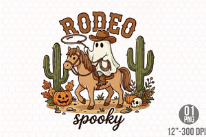 Spooky Ghost Cowboy PNG, a Seasonal Illustration by Designking