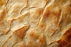 Background of tasty fresh bread crust, closeup, a Background Photo by AlyaAnd