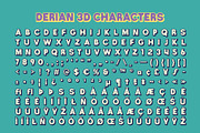 Derian 3D, a Sans Serif Font by Craft Supply Co. (Thumbnail 8 of 8)