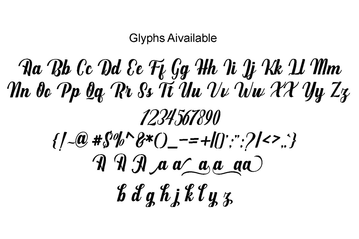 Mighttel, a Script Font by PollemSt (Photo 9 of 10)