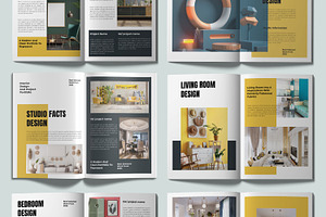 Interior Portfolio Design Template