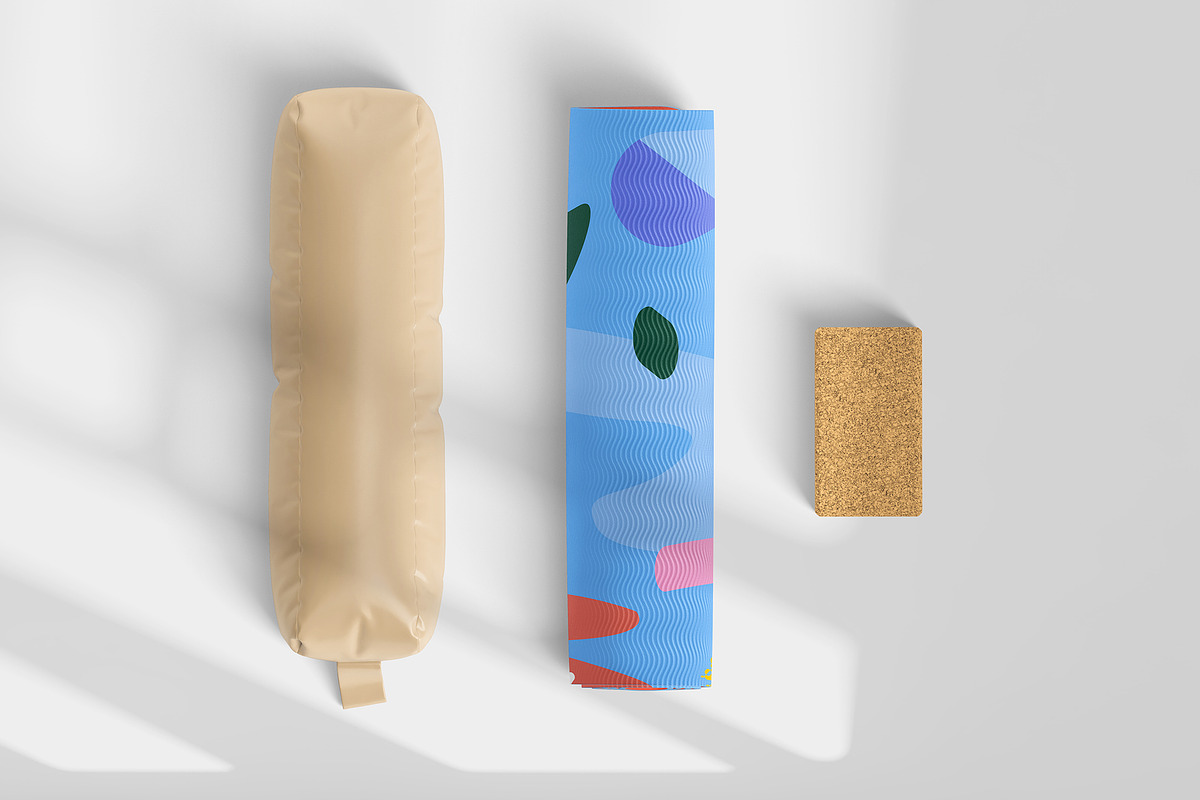 Yoga mat template mockup, a Household Mockup by GraphicVil (Photo 6 of 9)