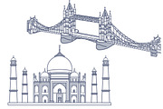 World's Famous Landmarks / Monuments, an Empty State Illustration by Creative Stall (Thumbnail 2 of 5)