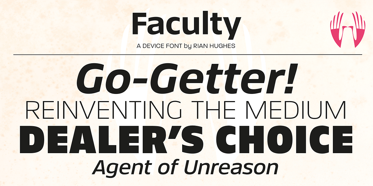 Faculty, a Sans Serif Font by Device (Photo 4 of 14)