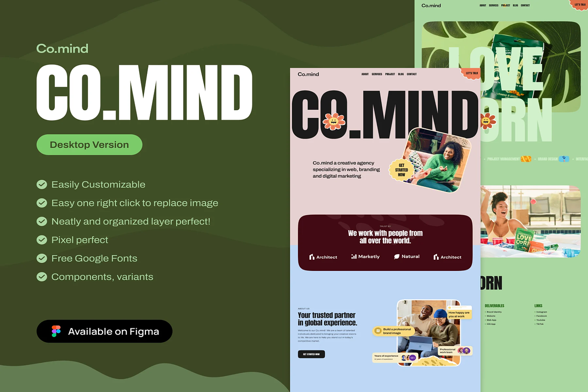 Creative Design & Digital Marketing, an UI Kit Template by Creative Perspective (Photo 1 of 6)