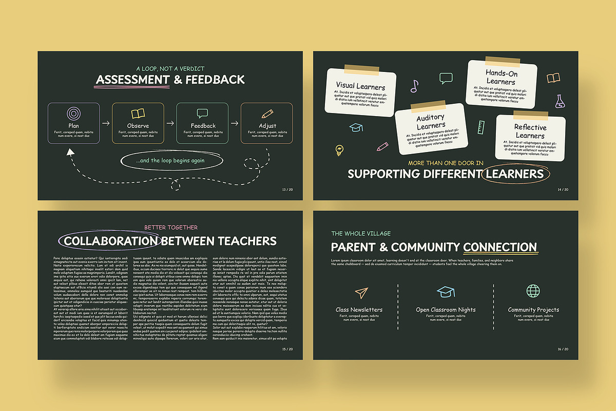 Chalkboard School Education Presenta, a Presentation Template by BrandPacks (Photo 5 of 7)