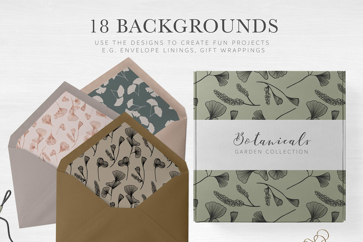 Ginkgo Botanicals - Florals & Leaves, an Illustration by Momo Studio (Photo 10 of 13)