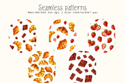 Croissants - elements and patterns, a Pattern Graphic by DreamoraArt (Thumbnail 6 of 9)