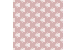 Floral Seamless Pattern With Leaves