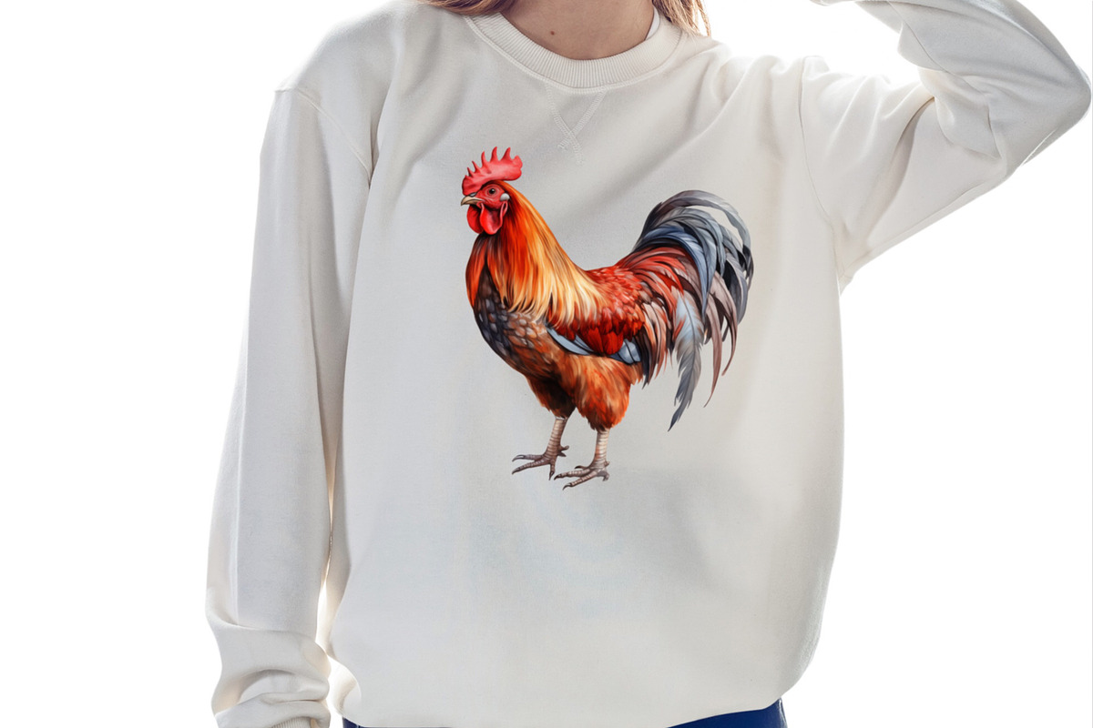 Roosters Clipart, an Animal Illustration by LekoArt (Photo 10 of 10)