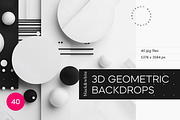 Black&White 3D Geometric Backdrops, an Abstract Photo by Lumeno (Thumbnail 1 of 5)
