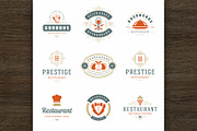 36 Restaurant Logos and Badges, a Branding & Logo Template by Vasya Kobelev (Thumbnail 12 of 18)