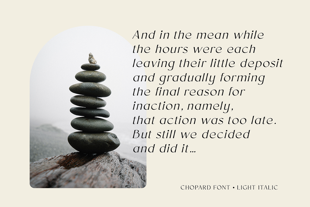 Chopard | Font family, a Sans Serif Font by Larin Type Co. (Photo 9 of 15)