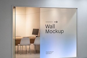 Glass Wall Mockup