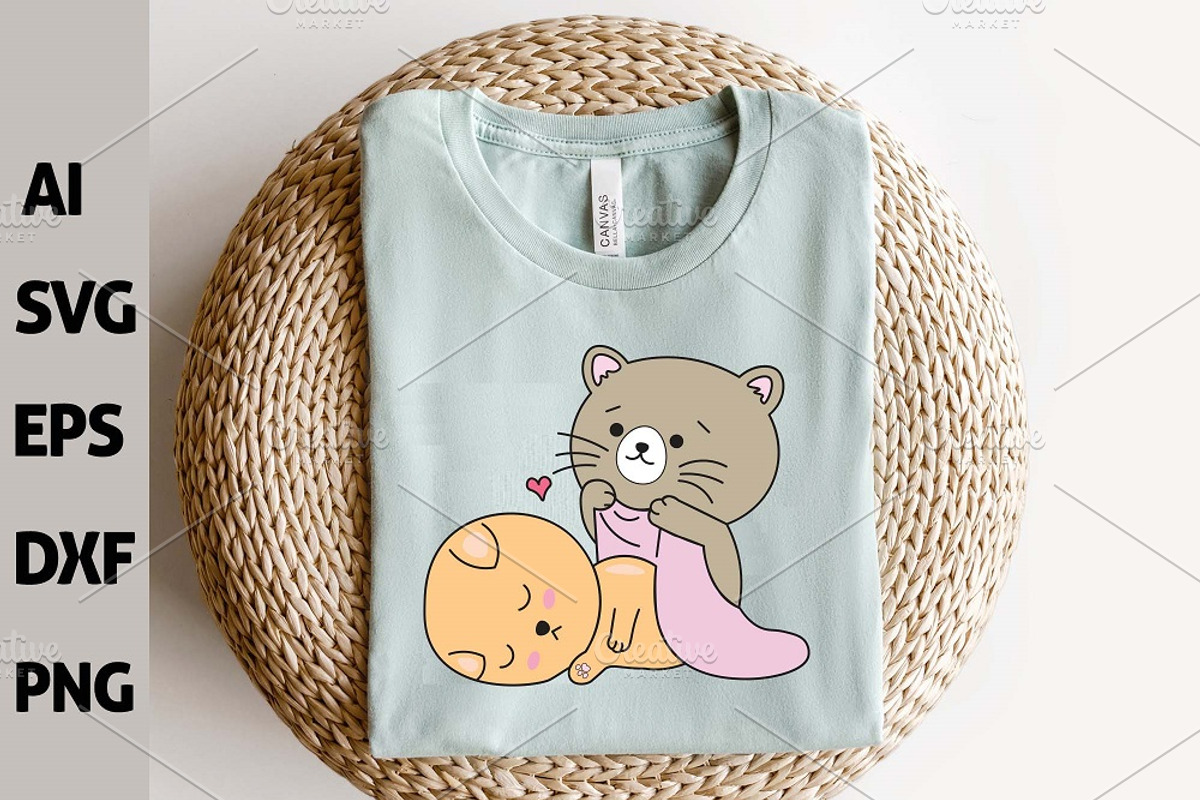 Funny Kawaii Cats Vector Clipart Set, an Animal Illustration by ARTify Illustrations (Photo 8 of 9)