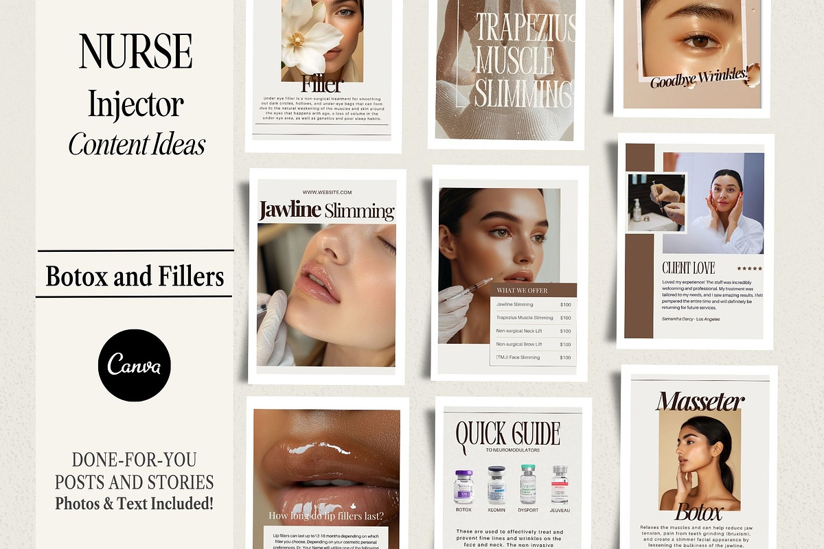 Botox and Filler Instagram Templates